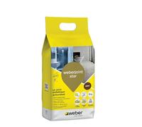 Weber Malta guarnizione per piastrelle decorativa idrorepellente, speciale per interni ed esterni, larghezza 2-10 mm, 5 kg, moka, WEBERJOINT STAR