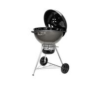 WEBER Barbecue a Carbonella Carbone da Esterno BBQ da Giardino in Acciaio ø 57 cm con Coperchio e Ruote colore Grigio - 14710053 Master Touch E-5750