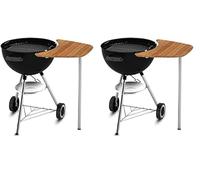Weber Mesa lateral De bambú, para barbacoas de carbón 47 y 57cm GRUP_ACCESORIOS (Confezione da 2)