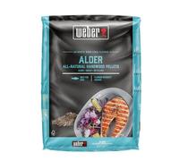 Weber Pellet di legno di ontano (8 kg), perfetto per affumicare pesce, pellet di legno naturale al 100%, adatto a tutti i barbecue a pellet (3401052)