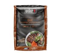 Weber Pellet di legno di quercia (8 kg), perfetto per affumicare carne bovina, pellet di legno naturale al 100%, adatto a tutti i barbecue a pellet (3401053)