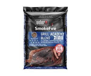 Weber Pellets di Legno - Grillacademy Blend (9kg), Perfetti per Affumicare Verdure, Pesce e Tutti i Tipi di Carne, Polivalente Pellets di Legno 100% Naturali (190101)