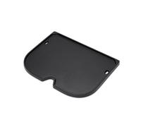 Weber Piastra per Lumin Compact/ piastra in ghisa smaltata con superficie antiaderente e bordi rialzati, accessorio resistente per barbecue, 1,3 x 28,5 x 21,5 cm, nero