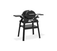 Weber Q 1200N Barbecue a Gas con Ripiani Laterali e Supporto Compatto/Ideale per terrazze e balconi, bruciatore ad Alte Prestazioni, accensione Elettronica, Nero Notte