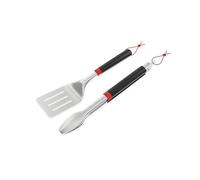 Weber Set di Utensili per Barbecue, 2 Pezzi, Composto da Pinza e spatola, Impugnatura Confortevole, Lavabile in lavastoviglie (3401326)