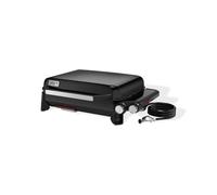 Weber Slate GP Premium Plancha Grill/2 bruciatori, Calore Uniforme Fino al Bordo, Fino a 260 °C, Superficie Antiaderente Smaltata in Porcellana (56 x 41 cm), Piedini Regolabili in Altezza, Nero