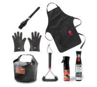Weber SmokeFire Starter Set/Kit Accessori con Strumenti di Pulizia e Utensili per Barbecue SmokeFire - Nero (18307)