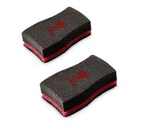 Weber Spugna per Pulizia, Set da 2, con Due Lati per Superfici Diverse (Rugoso/Grezzo & Liscio), Elevata Potenza di Pulizia, Adatta per Tutti i Grill - Nero (17688)