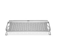 Weber SUP. Cottura per Mantenimento Caldo (42 x 20 cm), per Piastra/Flat Top, in Acciaio Inossidabile, Gambe Pieghevoli, Lavabile in lavastoviglie, Ideale per Mantenere Caldi i cibi - Argento (6784)