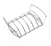 Weber Supporto Premium per Costine & Cestello Arrosto, Utilizzabile su Entrambi i Lati, Lavabile in lavastoviglie, Adatto per Q 300/3000 e BBQ a Gas più Grandi e a Carbone da Ø 57 cm - Argento (6469)