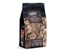 Weber Trucioli di Affumicatura (Pacco da 700g) - Legno di Noce Hickory, per Carne di Manzo, Maiale, selvaggina & pollame, Aroma Intenso/Forte, Leggermente Dolce, al 100% Legno Naturale (17624)