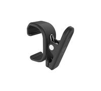 Weber WORKS 3401325 - Set di due clip a scatto, facili da attaccare alla striscia WORKS, per attaccare guanti e strofinacci, colore: nero