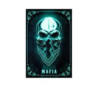 WebeRt Mafia III - Poster su tela, decorazione per camera da letto, ufficio, stanza, regalo, 40 x 60 cm