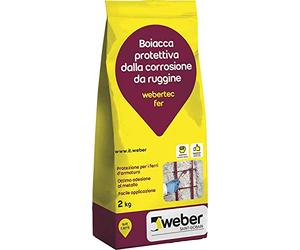 webertec fer Malta a presa rapida per il ripristino del cls, rossa, 2 kg