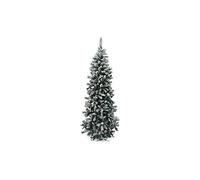 Albero di natale innevato monterey slim h.210 apertura ad ombrello in pvc
