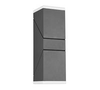 webmarketpoint Applique Doppio Led Orientabile Avon Alluminio Antracite IP54 Trio Lighting