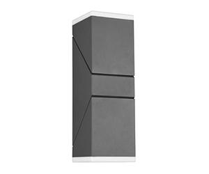 webmarketpoint Applique Doppio Led Orientabile Avon Alluminio Antracite IP54 Trio Lighting