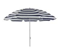 WEBMARKETPOINT Ombrellone Spiaggia Diametro cm 180 Colore Blu e Bianco Custodia a Tracolla