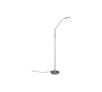 MONZA PIANTANA LED 12W 1400lm, 2300+3000+4000K CON 2 SNODI FLESSIBILI ACCIAIO E CROMO DIMMERABILE H.145CM