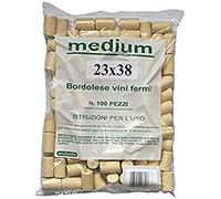 WEBMARKETPOINT Tappi Sintetico Medium per Bottiglia Bordeaux PZ.100