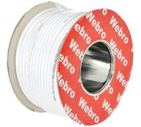 Webro 8819 - Cavo coassiale RG6 per antenna e satellite, 50 m, colore: Bianco