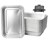 WEBROIL Rivestimento per griglia antigoccia per Ninja OG700 OG701 OG751, Accessori per affumicatori a Legna, in Alluminio, USA e Getta, compatibili con Barbecue a Gas Weber Q/Spirit/Genesis