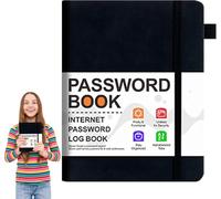 Website Password Organizer - 15 x 10 cm Password Keeper Notebook, Alfabetico Tab Indirizzi Registro Indirizzi, Notebook Copertina Rigida Notebook Pocket Journal Per Dati Sensibili, Login, Contatti