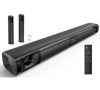 WebsLand Sound Bar per TV, tecnologia DSP, tre modalità audio personalizzate, Soundbar da 80 W con Bluetooth/ARC/AUX/connessione ottica, design staccabile 2 in 1, sistema audio surround per TV/PC