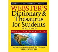 Webster's Dictionary & Thesaurus for Students with Full-Color World (Tascabile)