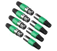 Wecan 4set Connettori XLR Maschio Femmina 3 Pin per Cavo DMX Bilanciato - Presa Cannon da Saldare per Microfono, Spina 3 Poli per Mixer Audio