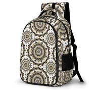 WECECE Borsa Scuola Indian Style Mandala Elementare per Bambini Zaino Scolastico Bohemia Bambine 9-12 Anni Cartella Grande Capiente, School Bag per Rientro Gita e Tempo Libero