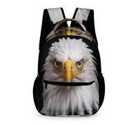 WECECE White Headed Eagle Zaino Per Ragazzi Carino Leggero Zainetti Con Bird Theme Bookbag Regali Per Lo Sport Picnic Viaggio School Back Pack