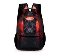 WECECE Zainetto Full Moon Wolf Classe 4 per Bambini Borsa Scolastica Wolves Moon Bambine 7-13 Anni Daypack per Libri Quaderni Oggetti Scuola Borraccia Scuola Viaggio Tempo Libero