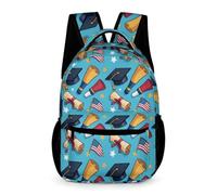 WECECE Zainetto Graduation Classe 4-5 Ragazzo Borsa Scolastica Graduation Season Ragazza 9-13 Anni Daypack per Libri Quaderni Oggetti Scuola Borraccia Gita Viaggio Quotidiano