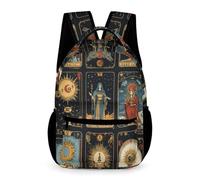 WECECE Zainetto Scuola Tarot Card Bambini e Bambine 9 Anni Borsa Scolastica Classe 5 Scuola Primaria Daypack Leggero con Tasche Laterali Quaderni Bottiglia Ombrello Uso Giornaliero Viaggio