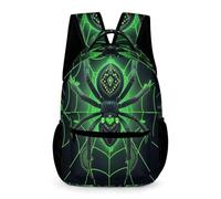 WECECE Zainetto Spider Pattern Classe 1 Bambina Zaino Scolastico Cyberpunk Style Bambino 11 Anni Backpack Resistente Uso Quotidiano Libri Piccoli Oggetti Regalo Compleanno