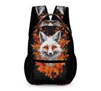 WECECE Zaino Fox Design Scolastico Per Bambini, Zainetti Animal Foxes Ragazzi Ragazze, Leggero, Per Scuola Primaria, Stile Casual