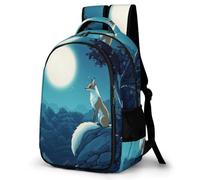 WECECE Zaino Scolastico Fox Studenti 11-15 Anni Borsa Scolastica Marine Life Ragazzo Scuola Media Cartella Scolastica, Resistente Moderno Gita Viaggio Bookbag