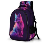 WECECE Zaino Scolastico Fox Studenti 11-15 Anni Borsa Scolastica Marine Life Ragazzo Scuola Media Cartella Scolastica, Resistente Moderno Gita Viaggio Bookbag