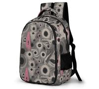WECECE Zaino Scolastico Graffiti Eye Art Ragazzo 14 Anni Zaino per Computer Colourful Studenti Scuola Media Cartella Impermeabile Leggero Gita Scolastica Viaggio Bookbag