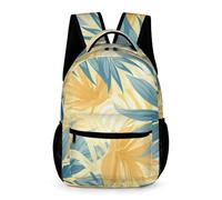WECECE Zaino Scolastico Leaf Classe 1-3 Bambine Borsa Scuola Tropical Jungle Bambini 6-12 Anni School Bag Resistente Uso Quotidiano Libri Borraccia Ombrello Scuola Viaggio Tempo Libero