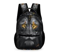 WECECE Zaino Scolastico Lion Bambini Bambine 8-12 Anni Borsa Scolastica Animal Classe 3-5 e Media 1-2 Studenti Cartella Uso Diario 43x32x15 cm Regalo di Compleanno per Libri Quaderni