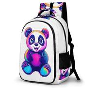 WECECE Zaino Scolastico Panda Pattern Bambino Classe 3-5 Zaino Scuola Animal Illustration Ragazza Classe 5 Cartella per Scuola Primaria Porta del Frigorifero, Backpack Outdoor