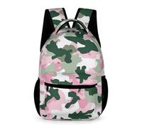 WECECE Zaino Scuola Camo Print Bambini Bambine 8-12 Anni Zaino per Computer Camouflage Classe 3-5 e Media 1-2 Studenti Cartella Scolastica Uso Diario 43x32x15 cm Rientro a Scuola