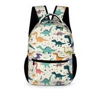 WECECE Zaino Scuola Dinosaurs Bambini Bambine 9-13 Anni Borsa Scolastica Cute Animal Classe 4-5 e Media 1-3 Studenti Cartella Uso Diario 43x32x15 cm per Scuola Media Gite Studio