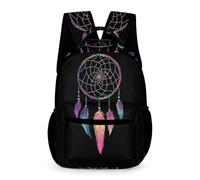 WECECE Zaino Scuola Tribal Dreamcatcher Ragazzi e Ragazze 8-12 Anni Borsa Scolastica Colourful Classe 1 School Bag Libri Quaderni Oggetti Scuola Borraccia Regalo Compleanno