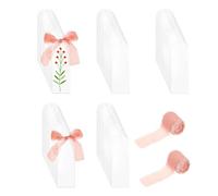 Wechxfau Segnalibri in Acrilico Trasparenti | 100 Pezzi Segnalibri per Libri - in acrilico trasparente inclusi 2 rotoli di nastro | Per Lettura Scuola Casa Libreria Fai Da Te Regalo