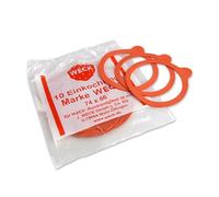 Weck 10 anelli in gomma per barattoli, 80 mm