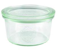 Weck 12 vasetti in vetro da 165 ml (monouso, con coperchio in vetro; per conservazione; resistente al calore; adatto al microonde; adatto al forno)