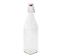 Weck 3918805 Bottiglie con Ferramenta Swing da 1000 Ml, 6 Pezzi, Bormioli Rocco 58306